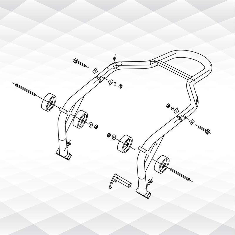 Motorcycle Stand 850 Lbs Sports Bike Rear Wheel Lift Swingarm Paddock Stand Black, U