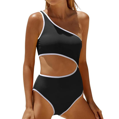 Yonique Women'S One Piece Bathing Suit One Shoulder Swimsuit Cutout Swimwear Monokini #Springtok