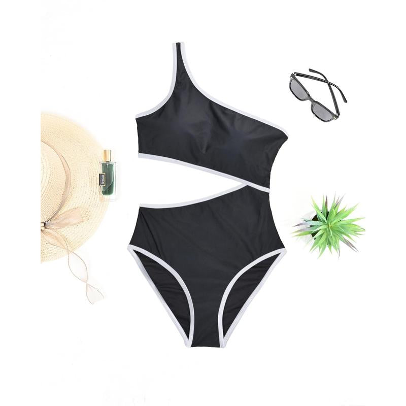 Yonique Women'S One Piece Bathing Suit One Shoulder Swimsuit Cutout Swimwear Monokini #Springtok
