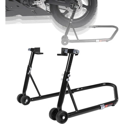 Motorcycle Stand 850 Lbs Sports Bike Rear Wheel Lift Swingarm Paddock Stand Black, U